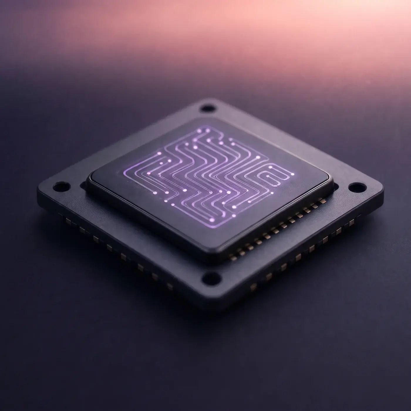 Compact biometric processing chip